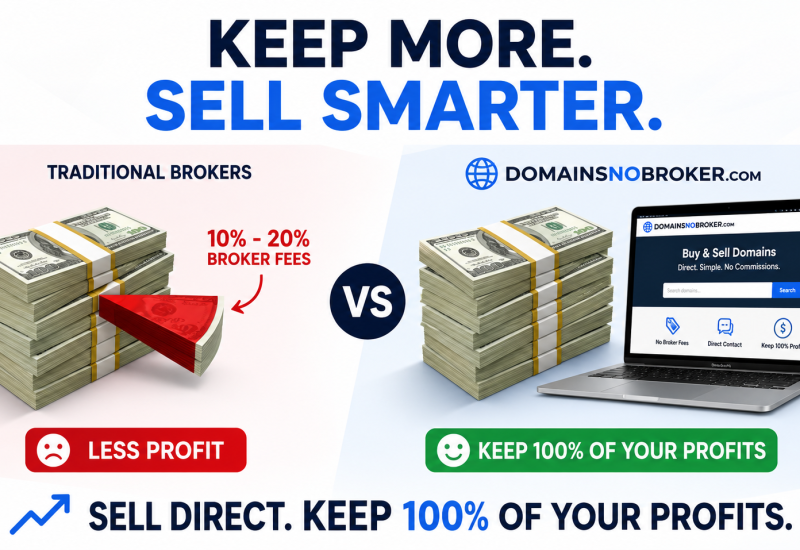 DomainsNoBroker.com Releases New Domain Selling Industry Analysis